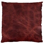 Leather Look & Skins Capri Brown Large Cushion Case (One Side)