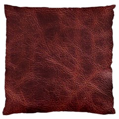 Leather Look & Skins Capri Brown Large Cushion Case (Two Sides) from ArtsNow.com Back