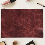 Leather Look & Skins Capri Brown Cosmetic Bag (XXL)