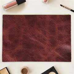 Leather Look & Skins Capri Brown Cosmetic Bag (XXL) from ArtsNow.com Back