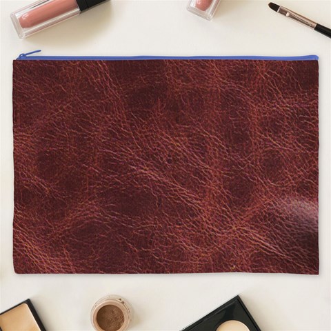 Leather Look & Skins Capri Brown Cosmetic Bag (XXXL) from ArtsNow.com Front