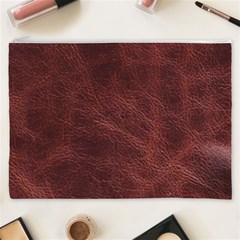 Leather Look & Skins Capri Brown Cosmetic Bag (XXXL) from ArtsNow.com Front