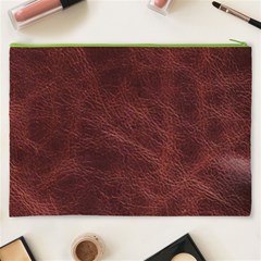 Leather Look & Skins Capri Brown Cosmetic Bag (XXXL) from ArtsNow.com Back