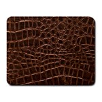 Leather Look & Skins Brown Crocodile Small Mousepad