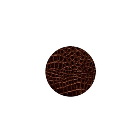 Leather Look & Skins Brown Crocodile 1  Mini Magnet from ArtsNow.com Front