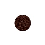 Leather Look & Skins Brown Crocodile 1  Mini Magnet