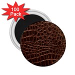 Leather Look & Skins Brown Crocodile 2.25  Magnet (100 pack) 