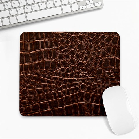 Leather Look & Skins Brown Crocodile Large Mousepad from ArtsNow.com Front