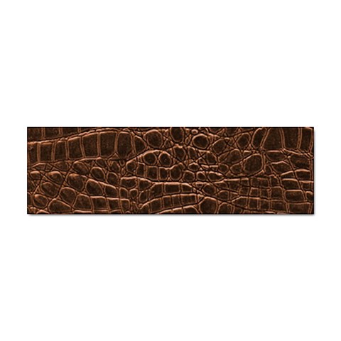 Leather Look & Skins Brown Crocodile Sticker Bumper (100 pack) from ArtsNow.com Front