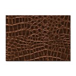 Leather Look & Skins Brown Crocodile Sticker A4 (10 pack)