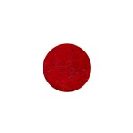 Leather Look & Skins Cracked Red Leather 1  Mini Magnet