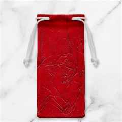 Leather Look & Skins Cracked Red Leather Jewelry Bag from ArtsNow.com Back