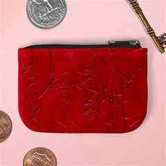 Leather Look & Skins Cracked Red Leather Mini Coin Purse from ArtsNow.com Back