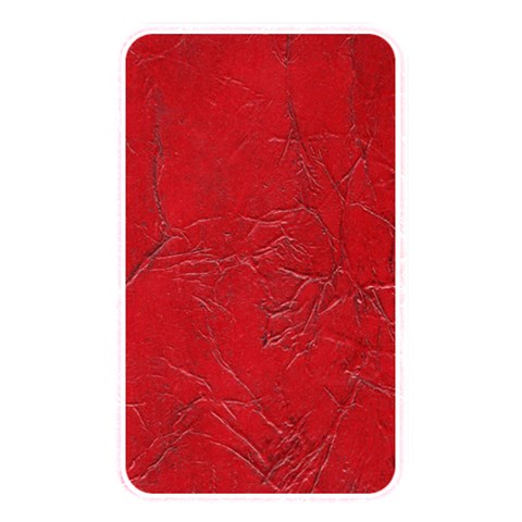 Leather Look & Skins Cracked Red Leather Memory Card Reader (Rectangular) from ArtsNow.com Front