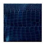 Leather Look & Skins Blue Silverback Tile Coaster