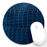 Leather Look & Skins Blue Silverback Round Mousepad