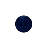 Leather Look & Skins Blue Silverback 1  Mini Button