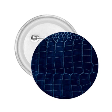 Leather Look & Skins Blue Silverback 2.25  Button from ArtsNow.com Front