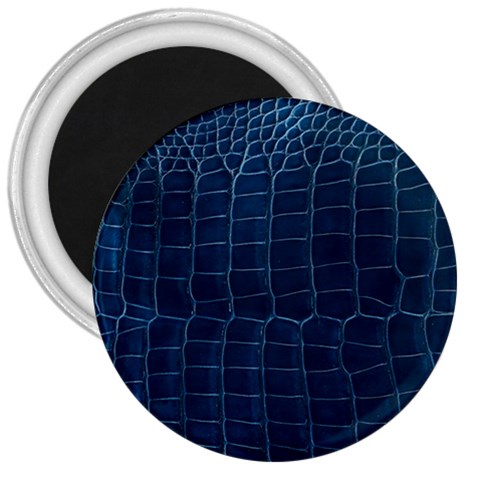 Leather Look & Skins Blue Silverback 3  Magnet from ArtsNow.com Front