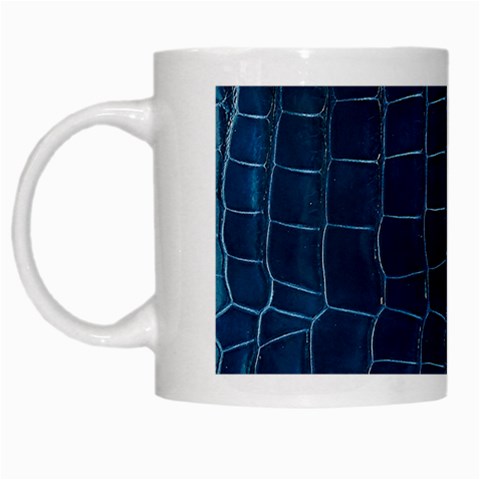 Leather Look & Skins Blue Silverback White Mug from ArtsNow.com Left