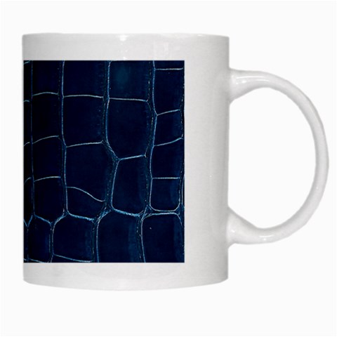 Leather Look & Skins Blue Silverback White Mug from ArtsNow.com Right