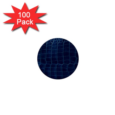 Leather Look & Skins Blue Silverback 1  Mini Button (100 pack)  from ArtsNow.com Front