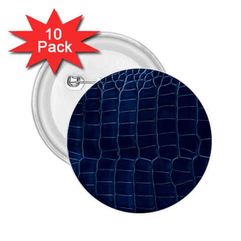 Leather Look & Skins Blue Silverback 2.25  Button (10 pack) from ArtsNow.com Front