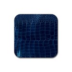 Leather Look & Skins Blue Silverback Rubber Coaster (Square)