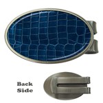 Leather Look & Skins Blue Silverback Money Clip (Oval)