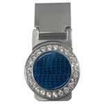 Leather Look & Skins Blue Silverback Money Clip (CZ)