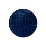 Leather Look & Skins Blue Silverback Rubber Coaster (Round)