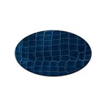 Leather Look & Skins Blue Silverback Sticker (Oval)