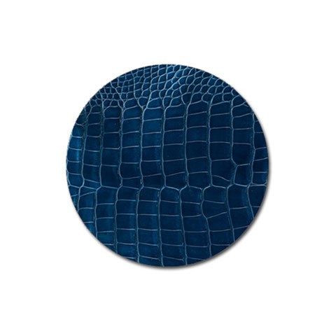 Leather Look & Skins Blue Silverback Magnet 3  (Round) from ArtsNow.com Front