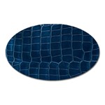 Leather Look & Skins Blue Silverback Magnet (Oval)