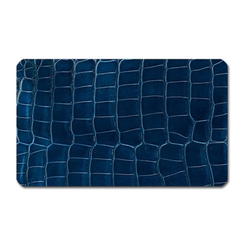 Leather Look & Skins Blue Silverback Magnet (Rectangular) from ArtsNow.com Front