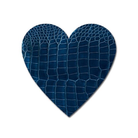 Leather Look & Skins Blue Silverback Magnet (Heart) from ArtsNow.com Front