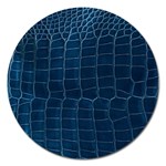 Leather Look & Skins Blue Silverback Magnet 5  (Round)