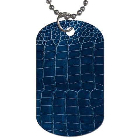 Leather Look & Skins Blue Silverback Dog Tag (One Side) from ArtsNow.com Front