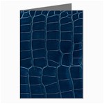Leather Look & Skins Blue Silverback Greeting Cards (Pkg of 8)