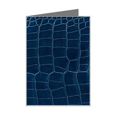 Leather Look & Skins Blue Silverback Mini Greeting Card from ArtsNow.com Left