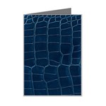Leather Look & Skins Blue Silverback Mini Greeting Card