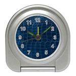 Leather Look & Skins Blue Silverback Travel Alarm Clock