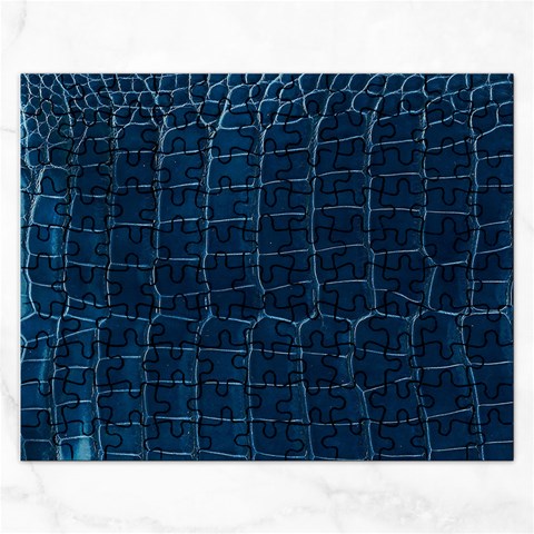 Leather Look & Skins Blue Silverback Jigsaw Puzzle (Rectangular) from ArtsNow.com Front