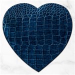 Leather Look & Skins Blue Silverback Jigsaw Puzzle (Heart)