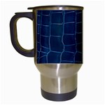 Leather Look & Skins Blue Silverback Travel Mug (White)
