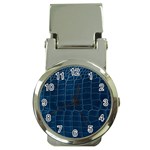 Leather Look & Skins Blue Silverback Money Clip Watch