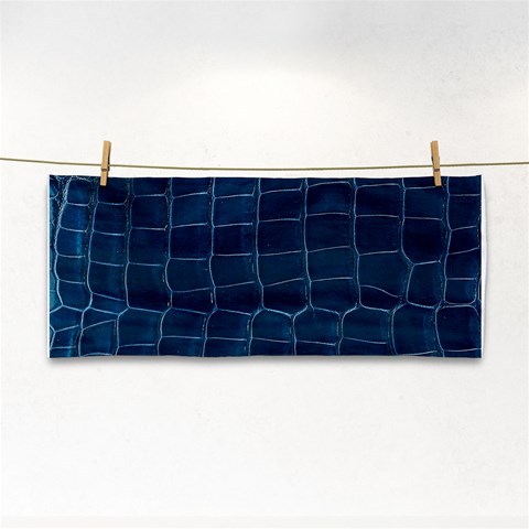 Leather Look & Skins Blue Silverback Hand Towel from ArtsNow.com Front