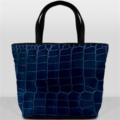 Leather Look & Skins Blue Silverback Bucket Bag from ArtsNow.com Front