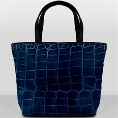Leather Look & Skins Blue Silverback Bucket Bag from ArtsNow.com Back