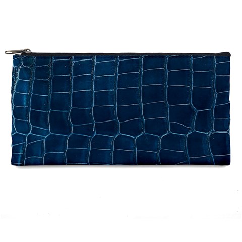 Leather Look & Skins Blue Silverback Pencil Case from ArtsNow.com Front